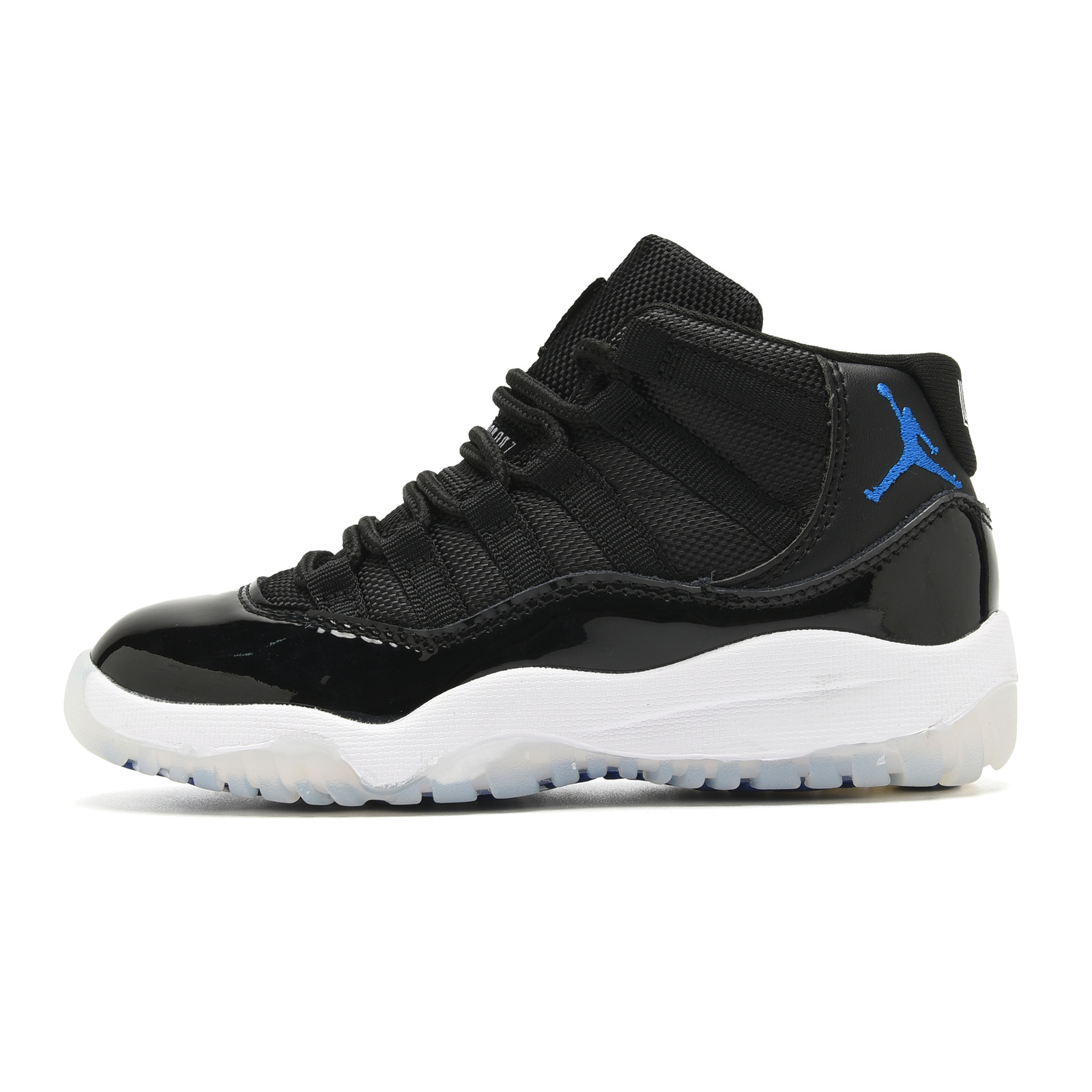 Youth Running Weapon Air Jordan 11 Black/White Shoes 033